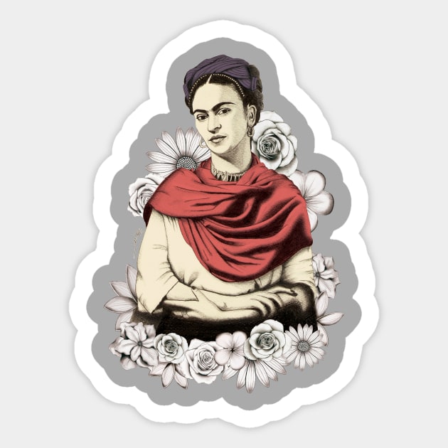 Frida Kahlo Sticker by juanrodc